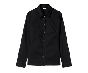 Oltre - Camicia basic in popeline - - Blouses & Shirts - Donna - Nero - 4XL