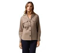 Oltre: Camicia Giacca con castoni Beige. 42 Stagione Autunno Inverno 2025