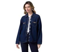 Oltre: Camicia in Denim con Fibbie Metalliche Blu. M Stagione Primavera Estate 2025.