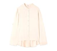 Oltre - Camicia in raso di viscosa - -Blouses & Shirts -Donna -Bianco -L