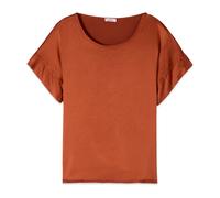 Oltre - Camicia in raso di viscosa - -Blouses & Shirts -Donna -Marrone -XS