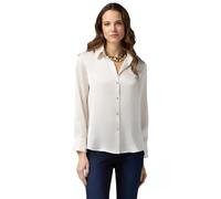 Oltre: Camicia in Raso Tinta Unita Bianco. 50 Stagione Primavera Estate 2025.