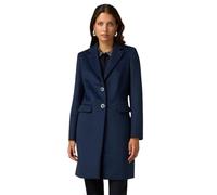Oltre: Cappotto Monopetto con Tasche Blu. 50 Stagione Autunno Inverno 2024