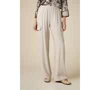 Oltre Cargo Joggers In Flowing Fabric Natural Taglia: XL | Pantaloni cargo Outlet | Donna |