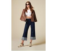 Oltre Cropped Jeans With Turn-up And Jewel Chains Taglia: 46 | Pantaloni larghi Outlet | Donna | Bianco