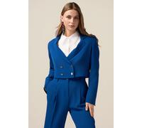 Oltre Double-breasted Cropped Blazer Bright Blue Taglia: 44 | Blazers Outlet | Donna | Blu