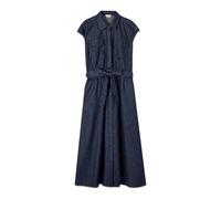 Oltre, ,Dresses ,Donna ,Blu ,M Abito chemisier in denim con ricamo