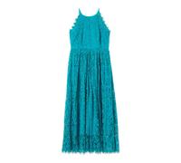 Oltre, ,Dresses ,Donna ,Blu ,S Abito Midi Svasato in Pizzo