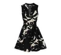 Oltre, ,Dresses ,Donna ,Nero ,4XL Abito Svasato in Popeline Stampato