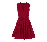 Oltre, ,Dresses ,Donna ,Rosso ,3XL Abito svasato in popeline