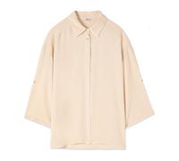 Oltre - Fluid Viscose Blend Shirt - - Blouses & Shirts - Donna - Beige - XL