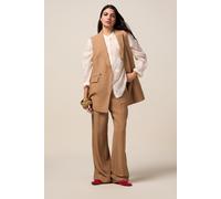 Oltre Fluid Viscose Blend Vest Beige Taglia: 46 | Gilet Outlet | Donna | Marrone