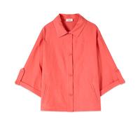 Oltre - Giacca Camicia in Misto Lino - - Jackets - Donna - Arancione - L