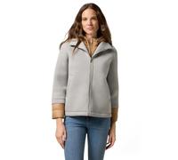 Oltre: Giubbotto bimaterico combinato grigio. 50 Stagione Autunno Inverno 2025