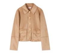 Oltre - Giubbotto boxy con bottoni araldici - - Jackets - Donna - Beige - XS