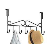 Oltre i ganci della porta - Giaccia di ganci per lo spazio, telaio in metallo pesante | Organizzatore 'armadio multi-hook, porta asciugamano da bagno, barra di stoccaggio, portavalliera, soluzione