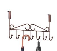 Oltre i ganci della porta - Giaccia di ganci per lo spazio, telaio in metallo pesante | Organizzatore 'armadio multi-hook, porta asciugamano da bagno, barra di stoccaggio, portavalliera, soluzione