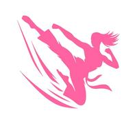 oltre il combattimento la filosofia delle arti marziali Adesivi con scritte 54.6x60.7cm Personalizzazione personalizzata Rosa