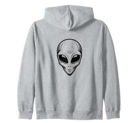 Oltre Il Nostro Mondo Mistico Alien Face UFO Felpa con Cappuccio