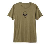 Oltre Il Nostro Mondo Mistico Alien Face UFO Maglietta Premium