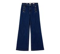 Oltre - Jeans a gamba larga con bottoni decorativi - - Jeans - Donna - Blu - S