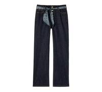 Oltre - Jeans regular con foulard in vita - - Jeans - Donna - Blu - S