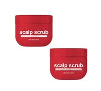 Oltre lo scrub del cuoio capelluto, lo scrub di pulizia profonda per i capelli grassi e asciutti, bilancia l'olio, allevia il cuoio capelluto prurito, con menta piperita e sale marino (2Pcs)