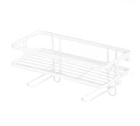 Oltre lo stoccaggio del water, rastrelliere multifunzionale su organizzatore del bagno, spazio per la casa di grande capacità (Single Layer White)