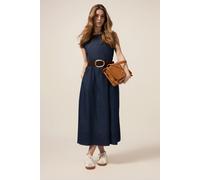 Oltre Long Denim Dress With Micro Crystals Blue Taglia: 36 | Maxi abiti Outlet | Donna | Blu