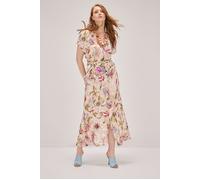 Oltre Long Floral Print Dress Natural Taglia: L | Outlet | Donna |