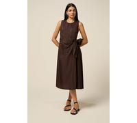 Oltre Midi Dress With Side Bow Brown Taglia: 44 | Abiti Midi Outlet | Donna | Marrone