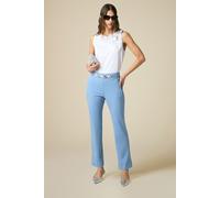 Oltre Milano-stitch Flared Trousers Blue Taglia: 50 | Pantaloni Outlet | Donna | Blu