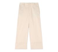 Oltre - Pantaloni cropped in misto cotone - - Trousers - Donna - Beige - 2XL