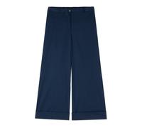 Oltre - Pantaloni cropped in misto cotone - - Trousers - Donna - Blu - 3XL