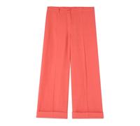 Oltre - Pantaloni cropped in misto lino - - Trousers - Donna - Arancione - XL