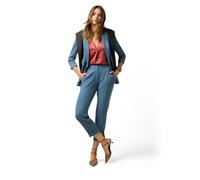 Oltre: Pantaloni Cropped in Tessuto crêpe Azzurro. 50 Stagione Autunno Inverno 2025