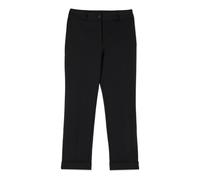 Oltre - Pantaloni cropped in tessuto crêpe - - Trousers - Donna - Nero - XL