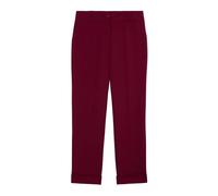 Oltre - Pantaloni cropped in tessuto crêpe - - Trousers - Donna - Rosso - 4XL