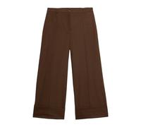 Oltre - Pantaloni Cropped Micro Pied-de-Poule - -Trousers -Donna -Marrone -S