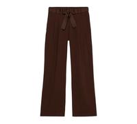 Oltre - Pantaloni Fluidi con Cintura - - Trousers - Donna - Marrone - 2XL