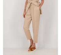Oltre Pantaloni jogger in viscosa e lino con elastico