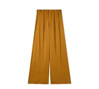 Oltre - Pantaloni Palazzo in Raso di Viscosa - - Trousers - Donna - Giallo - M