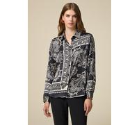 Oltre Patterned Satin Shirt Black Taglia: 46 | Magliette intime Outlet | Donna | Nero