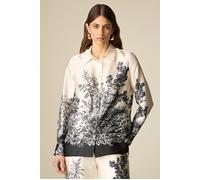 Oltre Patterned Satin Shirt White Taglia: 40 | Camicie Abbottonate Outlet | Donna | Bianco