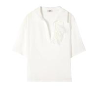 Oltre - Polo Blouse - - Blouses & Shirts - Donna - Bianco - L
