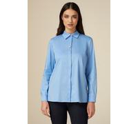 Oltre Poplin Shirt With Embroidered Stone Blue Taglia: 52 | Magliette intime Outlet | Donna | Blu