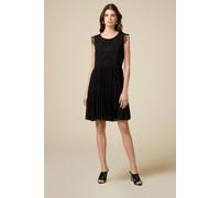 Oltre Short Dress With Lace Inserts Black Taglia: 48 | Abiti Mini Outlet | Donna | Nero