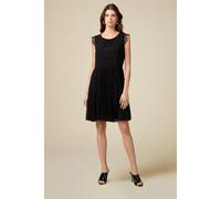 Oltre Short Dress With Lace Inserts Black Taglia: 50 | Abiti Mini Outlet | Donna | Nero