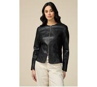 Oltre Slim Fit Winter Jacket In Coated Fabric Black Taglia: 50 | Outlet | Donna | Nero