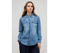 Oltre Stone Washed Denim Shirt Light Blue Taglia: 36 | Magliette intime Outlet | Donna | Blu
